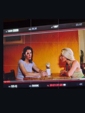 Alexandra Vino Instagram - Sweet Angelí getting used to the travel life. She loves meeting everyone. @dftmovie just wrapped!!!! Congrats to everyone!! 🎥💛🏆 @charlottekirkofficial @travismills_filmmaker