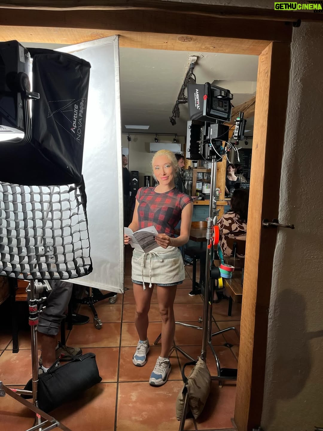 Alexandra Vino - 3.2K Likes - ✨ Behind the Scenes in New Mexico ✨

It’s been such a joy stepping into the role of #Paisley alongside the amazing @charlottekirkofficial , under the vision of wonderful director, @travismills_filmmaker. 
So much talent from everyone!

“Don’t Forget Me Tomorrow,” based on the New York Times bestselling novel by @aljacksonauthor 
Every day on set feels like stepping into the pages of a story that’s equal parts raw, romantic, and unforgettable.

Filming out here in New Mexico has been enchanting … the golden light, the sweeping landscapes, the quiet stillness.

Can’t wait for you to meet Paisley…
🎥💫 #DontForgetMeTomorrow #Paisley #BehindTheScenes #NewMexico #OnSetMagic @dftmovie @primalempire.studios 🎥🪄🌵🏜️🐫