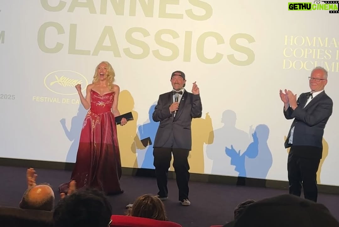 Alexandra Vino - 3.2K Likes - This is one for the books! Thank you to the amazing @legeee1975 #geraldduchassoy for selecting @dogmaresurrected to play in the  #cannesclassics 💥 This was absolutely surreal and inspiring. So much love in the room and all around! Thank you @thatkevinsmith for sharing this moment with me. Your film is timeless! Your work is epic! It’s my dream come true to bring this movie back home to you. And to enjoy this moment with your beautiful family, is a moment I will cherish as long as I live. Thank you to @festivaldecannes for honoring the work!!!! This tour has been astounding!!! So much more to come for #dogma and for the fans!!!!! @iconiceventsnow releases Dogma on June 5th in US and Canada!!!! @goodfellas_cinema will bring Dogma to theaters all around the world!!! 🪽🪽🪽
💚
💚
💚