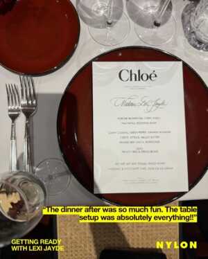 Alexis Jayde Burnett Instagram - @lexijayde just crossed Fashion Week off her bucket list with her first-ever @chloe day — and of course, NYLON had to get a peek. 

She soundtracked her morning with @sabrinacarpenter, got the princess treatment from her glam team, and shared her go-to room service order all before hitting the front row and catching the Eiffel Tower in its sparkling glory for a celebratory dinner. Get a look into her dream day at the link in bio. 

Photos: @lexijayde/@pauldellozphotography
