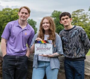 Alice Oseman Instagram - Our final Heartstopper wrap photos! With love from director Wash Westmoreland, executive producer Patrick Walters, writer/creator Alice Oseman, producer Brett Thomas, DOP James Rhodes, and lead cast and executive producers Kit Connor and Joe Locke ❤️🍂