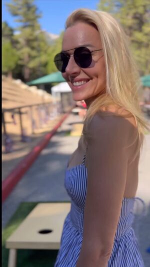 Allison McAtee Instagram - ✨ Summertime magic ✨ #gamefaceon

Turns out, corn hole brings out my competitive side.
(Spoiler: I didn’t win—but I looked like I meant business 😉)

Hope your summer’s serving you joy, laughter, and a few unexpected wins. 🕊️

#AmericanaVibes #SummerGames #ActressOffDuty #CornholeQueen
#AllisonMcAtee #BackyardChic #FourthOfJulyEveryday #SlowDownSummer