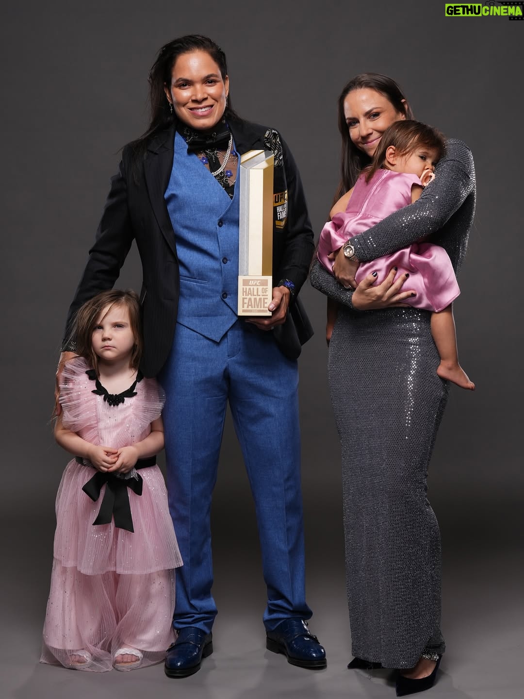 Amanda Nunes - 49.4K Likes - This is Amazing
Who would have thought a little girl training jiu-jitsu through a government program in Pojuca , Bahia Brazil would become a two time UFC champion and I would be here today.

UFC was always a goal But I didn’t know how long it was going to take. But, I knew I would be here one day. I just kept training and fought in other promotions until I got the call. 

The UFC gave me a career and helped me with my insecurities and made me strong for things that I thought one day I would struggle with.

One of the hardest struggles was to be able to share my personal life and the family that I built. 

This is my Family. 

 Thank God I believed and I never gave up, I didn’t do this alone, I had to surround myself with great coaches and gyms throughout my career, I want to say thank you and share this trophy with 

Daniel Vitor that was my first coach and saw a talent in me at a young age,
Then Edson Carvalho gym, especially to Ricardo Carvalho, Sensei Mascote,  and Gilmar Mota
MMA Master
American Top Team. 
special thanks to Roger Krahl who is still with me today  and my training partner Lamar Brown 

Last, I want to say thank you to The UFC, Dana, Hunter all the Fans.

My Family and friends back home that always believed in me.

There are so many other people to thank I could be here all night. I Don’t want to think I am leaving any one out. Thank you to you all of you

I missed fighting and being an athlete so much that I decided to come back, I’m looking forward to my next journey that I am very excited about, and will continue to make history.
