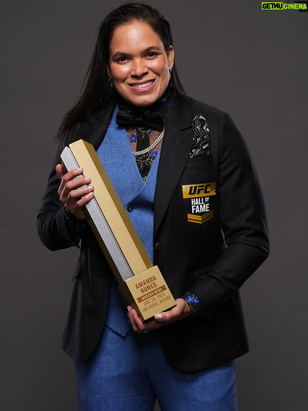 Amanda Nunes - 49.4K Likes - This is Amazing
Who would have thought a little girl training jiu-jitsu through a government program in Pojuca , Bahia Brazil would become a two time UFC champion and I would be here today.

UFC was always a goal But I didn’t know how long it was going to take. But, I knew I would be here one day. I just kept training and fought in other promotions until I got the call. 

The UFC gave me a career and helped me with my insecurities and made me strong for things that I thought one day I would struggle with.

One of the hardest struggles was to be able to share my personal life and the family that I built. 

This is my Family. 

 Thank God I believed and I never gave up, I didn’t do this alone, I had to surround myself with great coaches and gyms throughout my career, I want to say thank you and share this trophy with 

Daniel Vitor that was my first coach and saw a talent in me at a young age,
Then Edson Carvalho gym, especially to Ricardo Carvalho, Sensei Mascote,  and Gilmar Mota
MMA Master
American Top Team. 
special thanks to Roger Krahl who is still with me today  and my training partner Lamar Brown 

Last, I want to say thank you to The UFC, Dana, Hunter all the Fans.

My Family and friends back home that always believed in me.

There are so many other people to thank I could be here all night. I Don’t want to think I am leaving any one out. Thank you to you all of you

I missed fighting and being an athlete so much that I decided to come back, I’m looking forward to my next journey that I am very excited about, and will continue to make history.