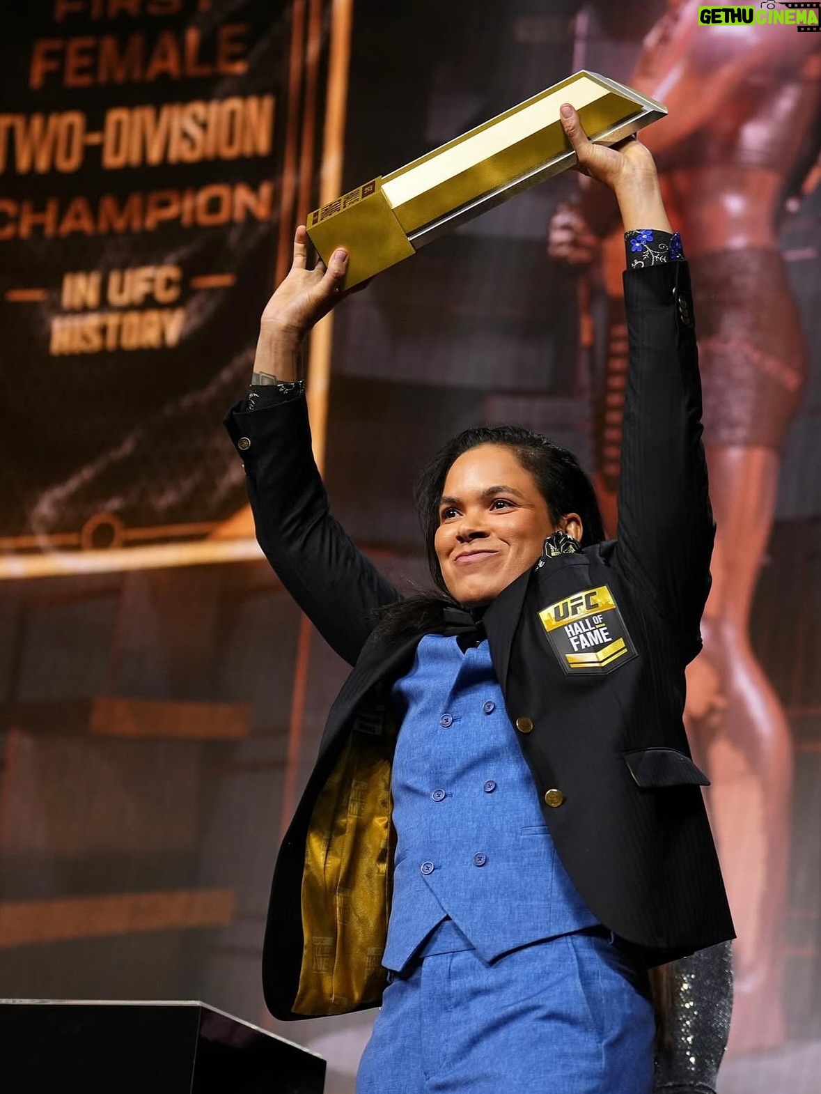 Amanda Nunes - 49.4K Likes - This is Amazing
Who would have thought a little girl training jiu-jitsu through a government program in Pojuca , Bahia Brazil would become a two time UFC champion and I would be here today.

UFC was always a goal But I didn’t know how long it was going to take. But, I knew I would be here one day. I just kept training and fought in other promotions until I got the call. 

The UFC gave me a career and helped me with my insecurities and made me strong for things that I thought one day I would struggle with.

One of the hardest struggles was to be able to share my personal life and the family that I built. 

This is my Family. 

 Thank God I believed and I never gave up, I didn’t do this alone, I had to surround myself with great coaches and gyms throughout my career, I want to say thank you and share this trophy with 

Daniel Vitor that was my first coach and saw a talent in me at a young age,
Then Edson Carvalho gym, especially to Ricardo Carvalho, Sensei Mascote,  and Gilmar Mota
MMA Master
American Top Team. 
special thanks to Roger Krahl who is still with me today  and my training partner Lamar Brown 

Last, I want to say thank you to The UFC, Dana, Hunter all the Fans.

My Family and friends back home that always believed in me.

There are so many other people to thank I could be here all night. I Don’t want to think I am leaving any one out. Thank you to you all of you

I missed fighting and being an athlete so much that I decided to come back, I’m looking forward to my next journey that I am very excited about, and will continue to make history.