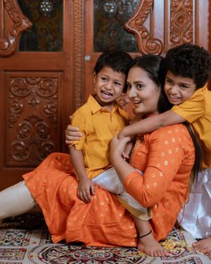 Amulya Instagram - #Collaboration with @firstcryindia 

Deepavali is all about lamp and crackers .. we celebrate with light lamps on Lakshmi Pooja .. At home we have already started shopping for festival..

FirstCry.com is always our 1st choice , I shop everything here  for Atharv & Aadhav like creams , dresses etc.. it’s stylish , trendy and comfortable too ..

I am also searching nice Jubhas for Atharv & Aadhav for this Diwali and FirstCry exactly knows what is in my mind..

Atharv & Aadhav loved this panche and shirt as they say it was soft and comfortable.. 

And also don’t forget to use my code 
“AmulyaDW2” to get flat 50% off on fashion and 42% on everything else ..

#firstcrywalidiwali25 #firstcrywalidiwali #firstcryindia #firstcry #FussNowAtFirstcry #firstcryfashion #kidsfashion