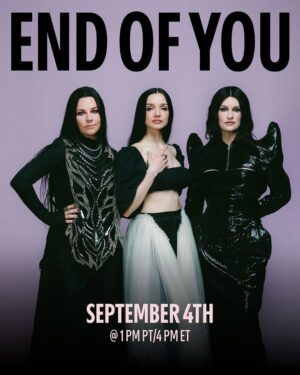 Amy Lee Instagram - End of You. September 4th @ 1pm PT/4pm ET.