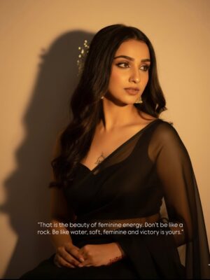 Anaya Pratap Instagram - This is my “Gemini Feminine Aura”…..
The divine feminine does not rush. She does not chase, nor does she look outside of herself for guidance, or validation. She is her own muse, her own source. She knows that life is a conversation between this human body, her soul and the divine life force of the universe.
She lets go of judgment, for herself and others.
She drops expectations, letting the wildness of nature take on any form. She lets herself be free.
To expect nothing from others, but offer them the divinity of seeing her shine. She lets her being, her presence inspire and activate those around her, whether negatively or positively. She lets herself create, not getting swept up in the life or drama of others. Her energy is best spent on her, no one else.