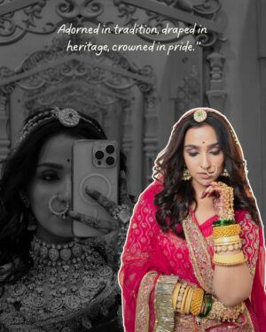 Anaya Pratap Instagram - We don’t follow trends — we define them. This isn’t
just fashion, it’s a bold revolution in traditional fashion.
Follow the mind behind the movement: @shadeshathoj & @sayyan_photography