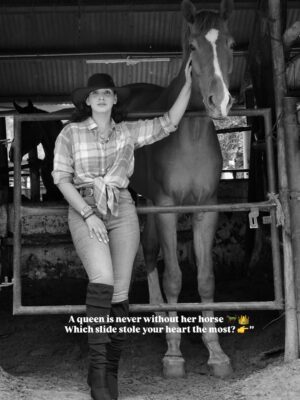 Anaya Pratap Instagram - A Modern Maharani doesn’t walk alone…
She reigns with her horse by her side.”
“If you felt the royalty in these frames…
double-tap ❤️ & save this for inspiration.”
( Horses, 🐎, horse, Horse-riding, Horse club, The Horse Taasveer, Horse club, )
