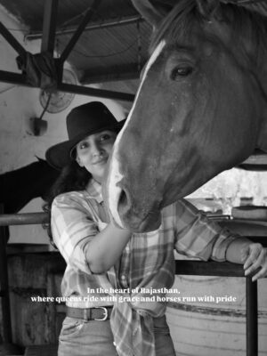 Anaya Pratap Instagram - A Modern Maharani doesn’t walk alone…
She reigns with her horse by her side.”
“If you felt the royalty in these frames…
double-tap ❤️ & save this for inspiration.”
( Horses, 🐎, horse, Horse-riding, Horse club, The Horse Taasveer, Horse club, )