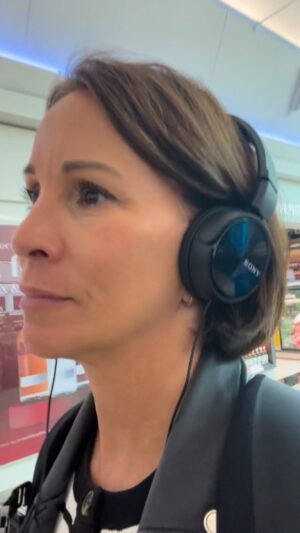 Andrea McLean Instagram - What’s your “Too Much”?

I guess like most of us I have a few, but my biggest, and the one I have been told many times (not as a compliment) is that I am Too Sensitive. 

I am. 

And I’m ok with it, apart from when it is “too much” for ME. The plus sides of being too sensitive are many; I am very polite for one, which I guess is good for people around me. I feel other people’s pain, discomfort and embarrassment and lean into it to see how I can help ease it in some way. I’m pretty good at reading a room which has always been helpful. 

The down side of ‘feeling all the feels’ is certain places are a bit of a struggle for me. Airports are number one on this list. For someone who loves being in a room bouncing with energy, much like the room I was in yesterday, and has lived as a London commuter for decades, there is something particularly challenging about the noise and chaos of air travel that makes me extremely uncomfortable. 

There is an undercurrent of stress around. We are all trapped here and can’t leave. Those of us worried about missing our flight walk alongside those don’t care. About anything. Or anyone else. 

It’s a lot. 

I get through it by eating biscuits and wearing headphones and listening to music that makes me happy. There is a lot of Fleetwood Mac involved. Not sure why that works but it does. 

Block it out the noise. Focus on what I can control. And always take a window seat so I can cocoon into a corner and wait for it to be over. 

And hope that the man behind stops kicking my seat. And that. 

#toomuch