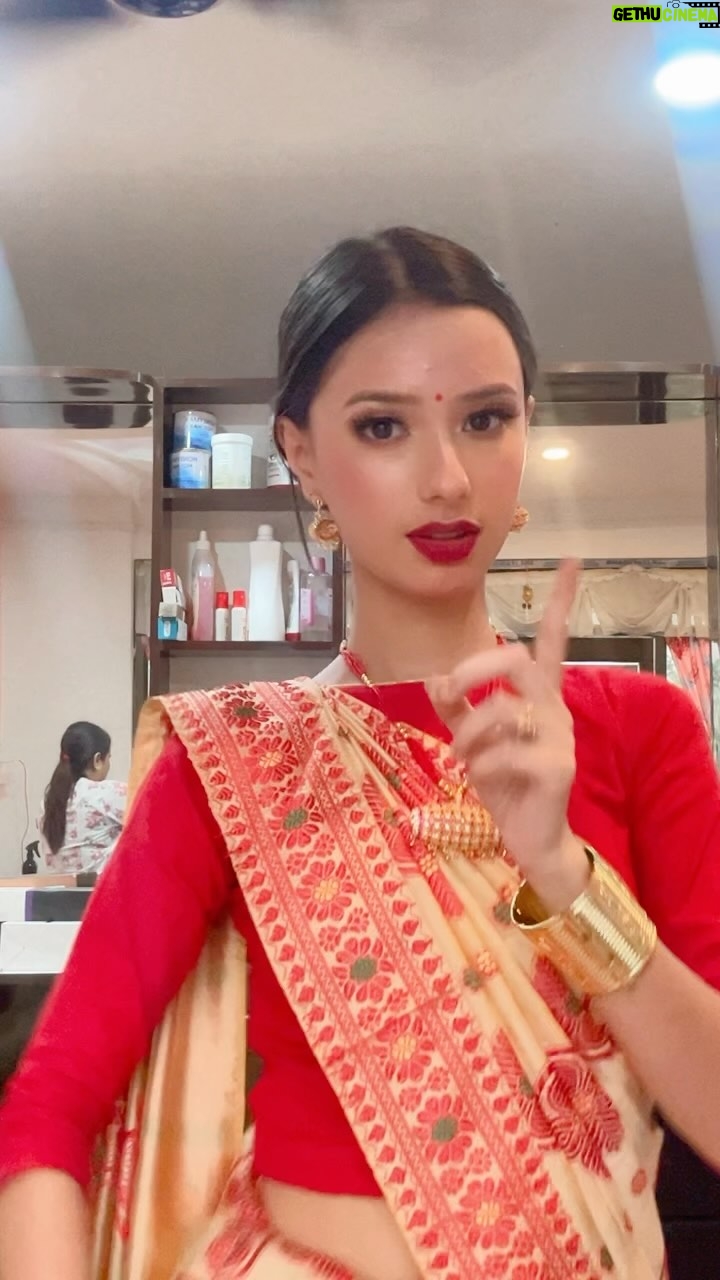 Aney Lepcha - 15K Likes - MUA ✨@makeup_with_isha123 #assamesemakeup#dustosuwali#assamesesong#rongalibihu2025