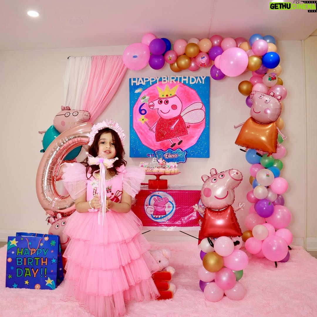 Angel Elena - 660 Likes - She wanted Peppa pig theme on her birthday 🎂 🎉😘😘and here are some glimpses ❤️
Thank you all for the birthday wishes and so much love towards Elena ❤️🧿
Blessed with such a nice family like you all🙏
Love you my princess 👸 😘😘😘
God bless you always 🙏🧿

#birthdaycake #peppapigcake #peppappigdress#peppapigparty #peppapigfecor#peppafairy #birthdaygirl #birthdaygirls #diydecor#birthdaycelebrations #6yearsold #princess #birthay #myprincess👑❤️ #instapic #instagram ##thankful#blessed 

#