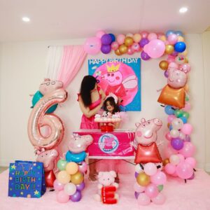 Angel Elena Instagram - She wanted Peppa pig theme on her birthday 🎂 🎉😘😘and here are some glimpses ❤️
Thank you all for the birthday wishes and so much love towards Elena ❤️🧿
Blessed with such a nice family like you all🙏
Love you my princess 👸 😘😘😘
God bless you always 🙏🧿
#birthdaycake #peppapigcake #peppappigdress#peppapigparty #peppapigfecor#peppafairy #birthdaygirl #birthdaygirls #diydecor#birthdaycelebrations #6yearsold #princess #birthay #myprincess👑❤️ #instapic #instagram ##thankful#blessed
#