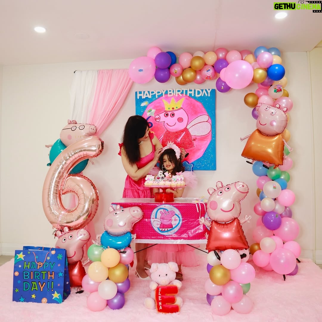 Angel Elena - 660 Likes - She wanted Peppa pig theme on her birthday 🎂 🎉😘😘and here are some glimpses ❤️
Thank you all for the birthday wishes and so much love towards Elena ❤️🧿
Blessed with such a nice family like you all🙏
Love you my princess 👸 😘😘😘
God bless you always 🙏🧿

#birthdaycake #peppapigcake #peppappigdress#peppapigparty #peppapigfecor#peppafairy #birthdaygirl #birthdaygirls #diydecor#birthdaycelebrations #6yearsold #princess #birthay #myprincess👑❤️ #instapic #instagram ##thankful#blessed 

#