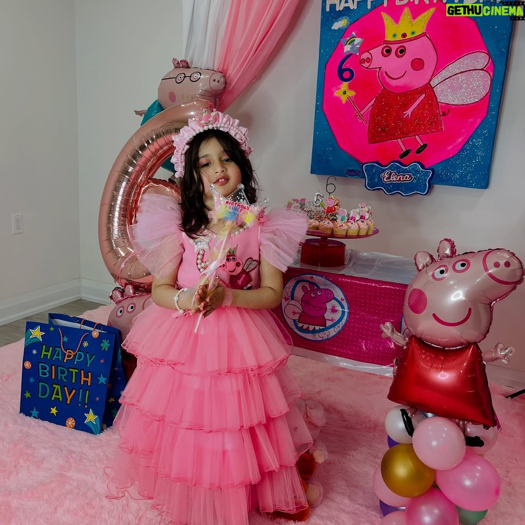 Angel Elena - 660 Likes - She wanted Peppa pig theme on her birthday 🎂 🎉😘😘and here are some glimpses ❤️
Thank you all for the birthday wishes and so much love towards Elena ❤️🧿
Blessed with such a nice family like you all🙏
Love you my princess 👸 😘😘😘
God bless you always 🙏🧿

#birthdaycake #peppapigcake #peppappigdress#peppapigparty #peppapigfecor#peppafairy #birthdaygirl #birthdaygirls #diydecor#birthdaycelebrations #6yearsold #princess #birthay #myprincess👑❤️ #instapic #instagram ##thankful#blessed 

#