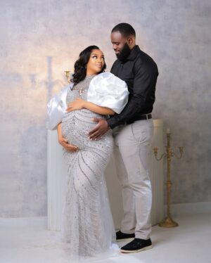 Anita Fabiola Instagram - Every single moment was worth it. I’d do it a thousand times over. We’re so excited to raise our children in a home full of love and joy. Thank you Jesus. 🙏 

This maternity shoot was done afew weeks ago. Organized by this amazing team that I love and appreciate so much. My personal tribe. 
Dress @berylqouture by @berylanita 
Hair @mbajja_sean 
MUA @imani_makeup_studio 
📸 @samiezweddings 
Studio @7thavenuestudio