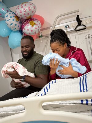 Anita Fabiola Instagram - And then we were four 🩵🩷 A perfect little boy and girl have made us parents. We’re so grateful to God for this double miracle in our home. We’re beyond blessed and so in love with our  family. I’m a Nalongo now 🥰🙏