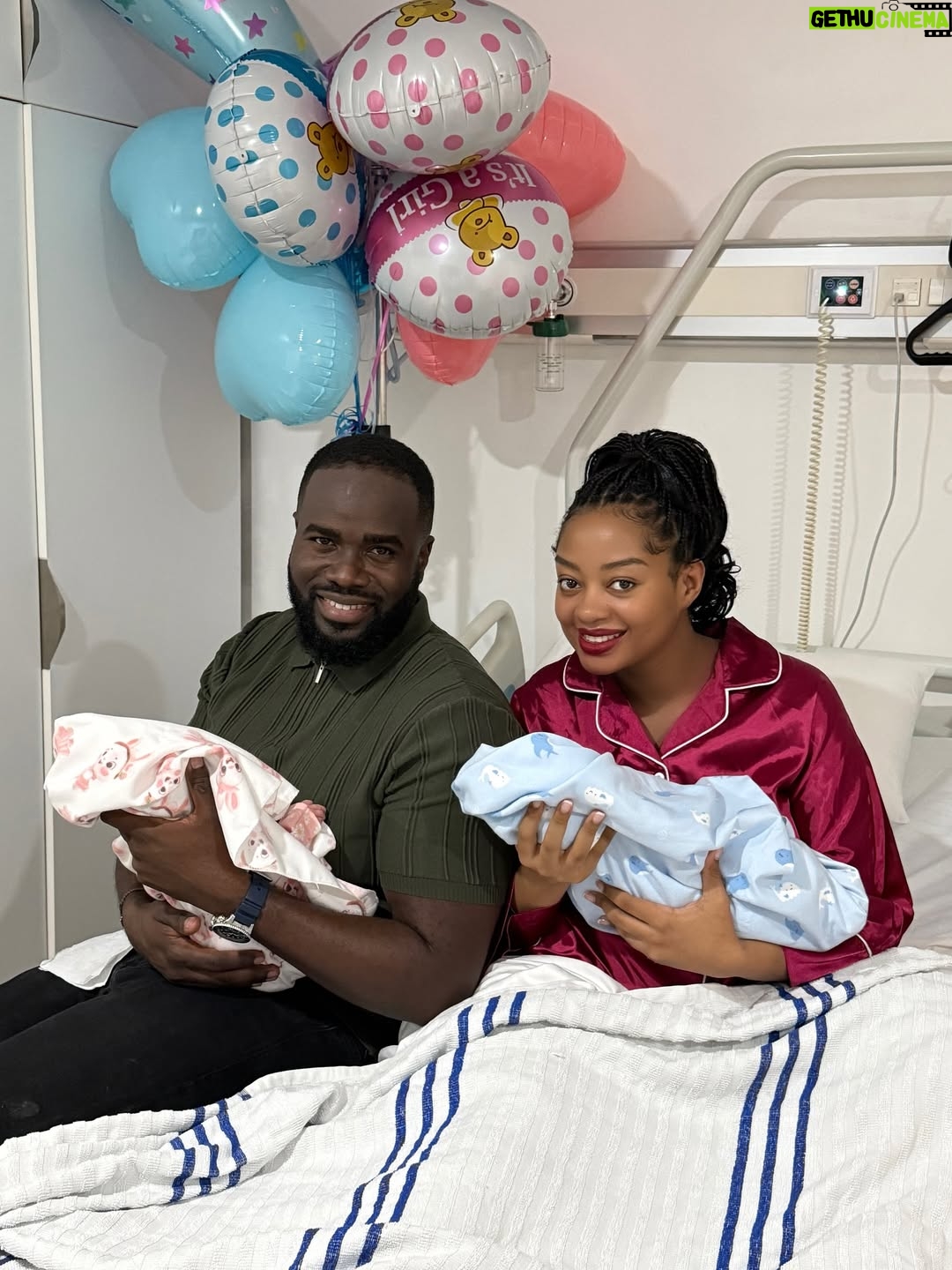 Anita Fabiola - 55.7K Likes - And then we were four 🩵🩷 A perfect little boy and girl have made us parents. We’re so grateful to God for this double miracle in our home. We’re beyond blessed and so in love with our  family. I’m a Nalongo now 🥰🙏