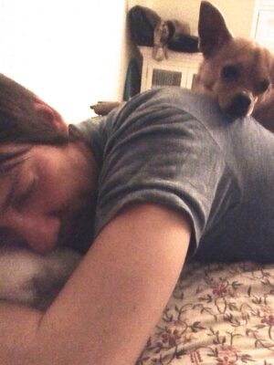 Anjali Bhimani Instagram - Have needed time before sharing, but it’s not gonna get any easier to write this, so here goes. My heart is broken into a thousand pieces. The Mayor of Doggo now has an aureate glow. We’ll still sing his song here on Earth while the dogs in Doggo sing it at his daily parade. Because we love him the mostest, the mostest of all. 

Oh sweet sweet boy,

From the moment I saw you 15 years ago - little nugget, little man - when you pranced over and into my heart, it was love at first sight. Then, a month or so later when you met your papa, it was love at first sight for him too (even though it took the him and me a while longer for us to realize we were going to be your pawrents together). You healed my heart when it was broken before you, and I know you will heal both mine and Papa Dog’s again from where you are by sending memories to us throughout every day. We’re going to keep working hard to make you proud down here, carrying on the work you inspired us to start with the Puppy Roll in the land of Doggo and with I Am Fun Size and with our writing and our videos and all the plans we had and have to make more together …but most of all, I’m so grateful for the way you taught me to love - to love others and love myself. I’m a better human because of your gentle, insistent love, your licks, your silliness, your cleverness, your snuggles, your derpy tongue, the way your perfect little head fit in the crook of my neck, your tiny paws, and everything you were to me and to us while you were with us in this realm. Please send a sending bone from where you are now and then, even if it’s just in my dreams. When I’m sleeping, and when Papa is too, we can all dream that the pack is back until we all get to snuggle together again. 

#charleythebestdog
