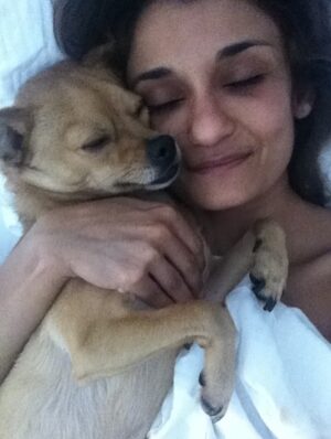 Anjali Bhimani Instagram - Have needed time before sharing, but it’s not gonna get any easier to write this, so here goes. My heart is broken into a thousand pieces. The Mayor of Doggo now has an aureate glow. We’ll still sing his song here on Earth while the dogs in Doggo sing it at his daily parade. Because we love him the mostest, the mostest of all. 

Oh sweet sweet boy,

From the moment I saw you 15 years ago - little nugget, little man - when you pranced over and into my heart, it was love at first sight. Then, a month or so later when you met your papa, it was love at first sight for him too (even though it took the him and me a while longer for us to realize we were going to be your pawrents together). You healed my heart when it was broken before you, and I know you will heal both mine and Papa Dog’s again from where you are by sending memories to us throughout every day. We’re going to keep working hard to make you proud down here, carrying on the work you inspired us to start with the Puppy Roll in the land of Doggo and with I Am Fun Size and with our writing and our videos and all the plans we had and have to make more together …but most of all, I’m so grateful for the way you taught me to love - to love others and love myself. I’m a better human because of your gentle, insistent love, your licks, your silliness, your cleverness, your snuggles, your derpy tongue, the way your perfect little head fit in the crook of my neck, your tiny paws, and everything you were to me and to us while you were with us in this realm. Please send a sending bone from where you are now and then, even if it’s just in my dreams. When I’m sleeping, and when Papa is too, we can all dream that the pack is back until we all get to snuggle together again. 

#charleythebestdog