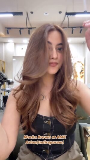 Anjali Manchanda Instagram - Mocha Brown..🤎#haircolor #amksalon #anjalimua