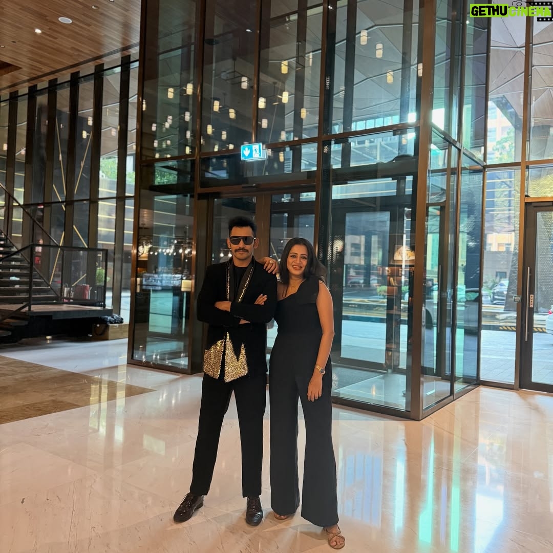 Anjana Rangan - 41K Likes - For @thetamilnadunow ‘s #GoldencarpetAwards 3rd edition ! First time sharing the stage with @kuraishi_the_entertainer For hosting ! Absolute Blast!!!! 😍💥 Thank u Dubai for the love, hospitality and Unforgettable time! ❤️