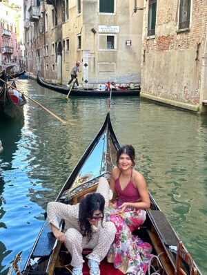 Anjini Dhawan Instagram - The time my mother almost fell out of a gondola 🤣🤪