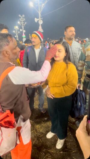 Ankita Chauhan Instagram - महा कुंभ ❤️#गंगासननाम #त्रिवेणी_संगम