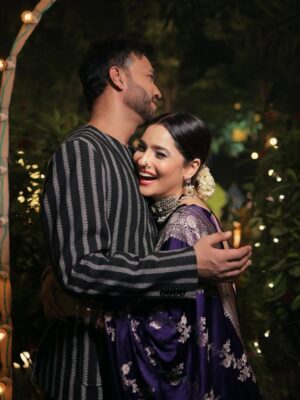 Ankita Lokhande Instagram - In his arms, she finds a human pillow... 
and in her smile, he finds a reason to tolerate her sarcasm…:
Together, they're not just two souls - they're one weird, quirky heartbeat wrapped in forever.♾️
#TogetherForever #AnkitaLokhande #anvikikahani LoveBeyondWords