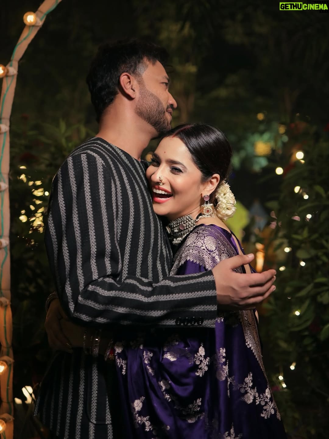 Ankita Lokhande - 624.5K Likes - In his arms, she finds a human pillow... 
and in her smile, he finds a reason to tolerate her sarcasm…:
Together, they're not just two souls - they're one weird, quirky heartbeat wrapped in forever.♾️
#TogetherForever #AnkitaLokhande #anvikikahani LoveBeyondWords