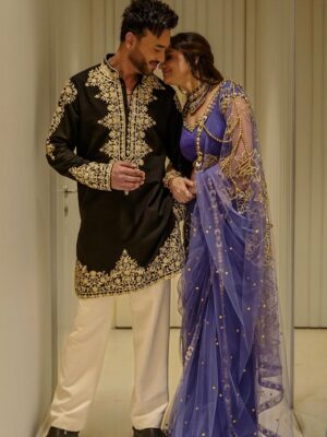 Ankita Lokhande Instagram - ✨The Modern Fairytale #AnVi ki Fairytale ✨
No dragons, no rescues, no glass shoes just a King and a Queen who chose each other every single day, even when the story got hard. 💞♾️🥰🧿

Wishing you all lots of #Dhan this #dhanteras 💰🪔