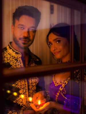Ankita Lokhande Instagram - ✨The Modern Fairytale #AnVi ki Fairytale ✨
No dragons, no rescues, no glass shoes just a King and a Queen who chose each other every single day, even when the story got hard. 💞♾️🥰🧿

Wishing you all lots of #Dhan this #dhanteras 💰🪔