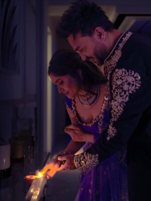Ankita Lokhande Instagram - ✨The Modern Fairytale #AnVi ki Fairytale ✨
No dragons, no rescues, no glass shoes just a King and a Queen who chose each other every single day, even when the story got hard. 💞♾️🥰🧿

Wishing you all lots of #Dhan this #dhanteras 💰🪔