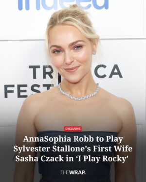 AnnaSophia Robb Instagram - #EXCLUSIVE: #AnnaSophiaRobb will star as Sasha Czack, Sylvester Stallone’s former girlfriend and eventual wife, in Amazon MGM Studios’ biopic #IPlayRocky.

The film, directed by Oscar winner Peter Farrelly, charts the making of the original #Rocky, with #AnthonyIppolito as Stallone and #StephanJames as Carl Weathers.

📸 Getty

🔗 Read more about the project at the link in bio.