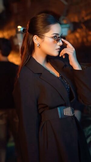Annie Rana Instagram - When In Doubt - Wear Black ♠️🔥
.
.
( Ruger , Dj Flow , Afsana Khan , Punjabi Song , Black Outfit )