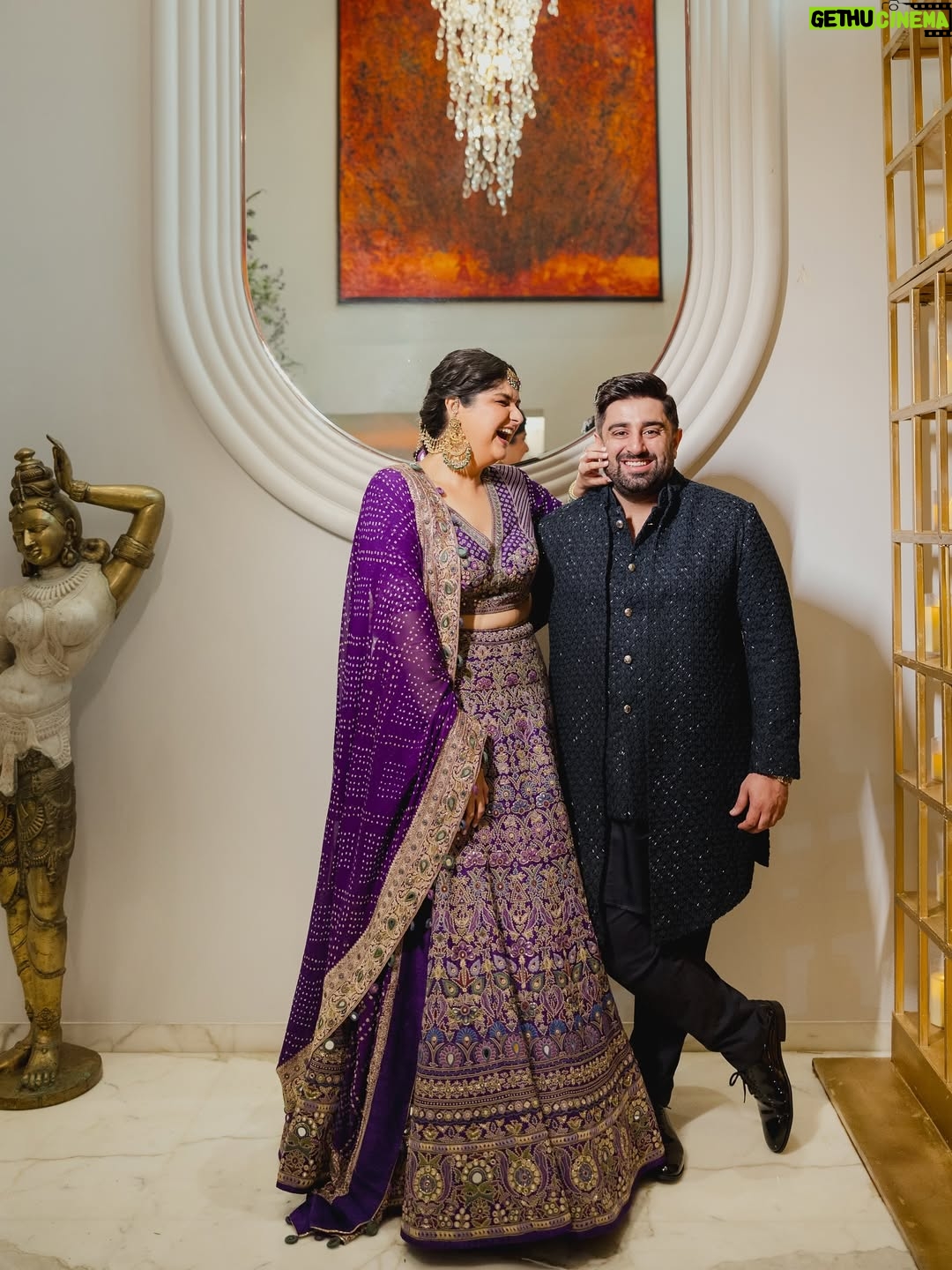 Anshula Kapoor - 85.3K Likes - Every detail you see here - the outfit, the hair, the makeup - came straight from the hearts and hands of people I love.

@arpita__mehta , you’ve been with me through every first: my first sari, my first lehenga.. so it only felt right that you make my first wedding outfit too. You pour love into every thread, and I felt it all. My lehenga reflected a piece of us - with Bandhini, traditional Kutch embroidery, and mirror work that honoured Rohan’s roots, and your heart in every stitch. Thank you for making me the lehenga of my dreams & indulging me and all my whims and wishes! 🤗

@manishamelwani , thank you for making me feel my most beautiful. For gently pushing me outside my comfort zone and for always saying “let’s try it” to every wild idea we’ve had together.🥰

@sabakhanmakeup & @hairby_shivanik , you two have been with me through every look, every shoot, every meltdown.. you’ve dolled me up for birthdays, for a few special date nights, and every small and big occasion in between. You’re not just my glam team - you’re family. I wouldn’t have dreamt of doing this day without you. Thank you for all the love, laughter, and patience through every bit of my crazy. 🤗

Best team, biggest cheerleaders, and the reason I walked into the day grounded, smiling & glowing. Feeling completely me! 💜

📸: @thehouseontheclouds 

Outfit: @arpitamehtaofficial
Jewelry - @ajewelsbyanmol, gold kadas are moms
Footwear: @aprajitatoorofficial 
Styled by: @manishamelwani, Assisted by @rudri_kariya
Draper: @jayatai_
Makeup: @sabakhanmakeup
Hair: @hairby_shivanik
Nails: @naildateofficial 
Content team: @daultanipawan @bothrasakshi