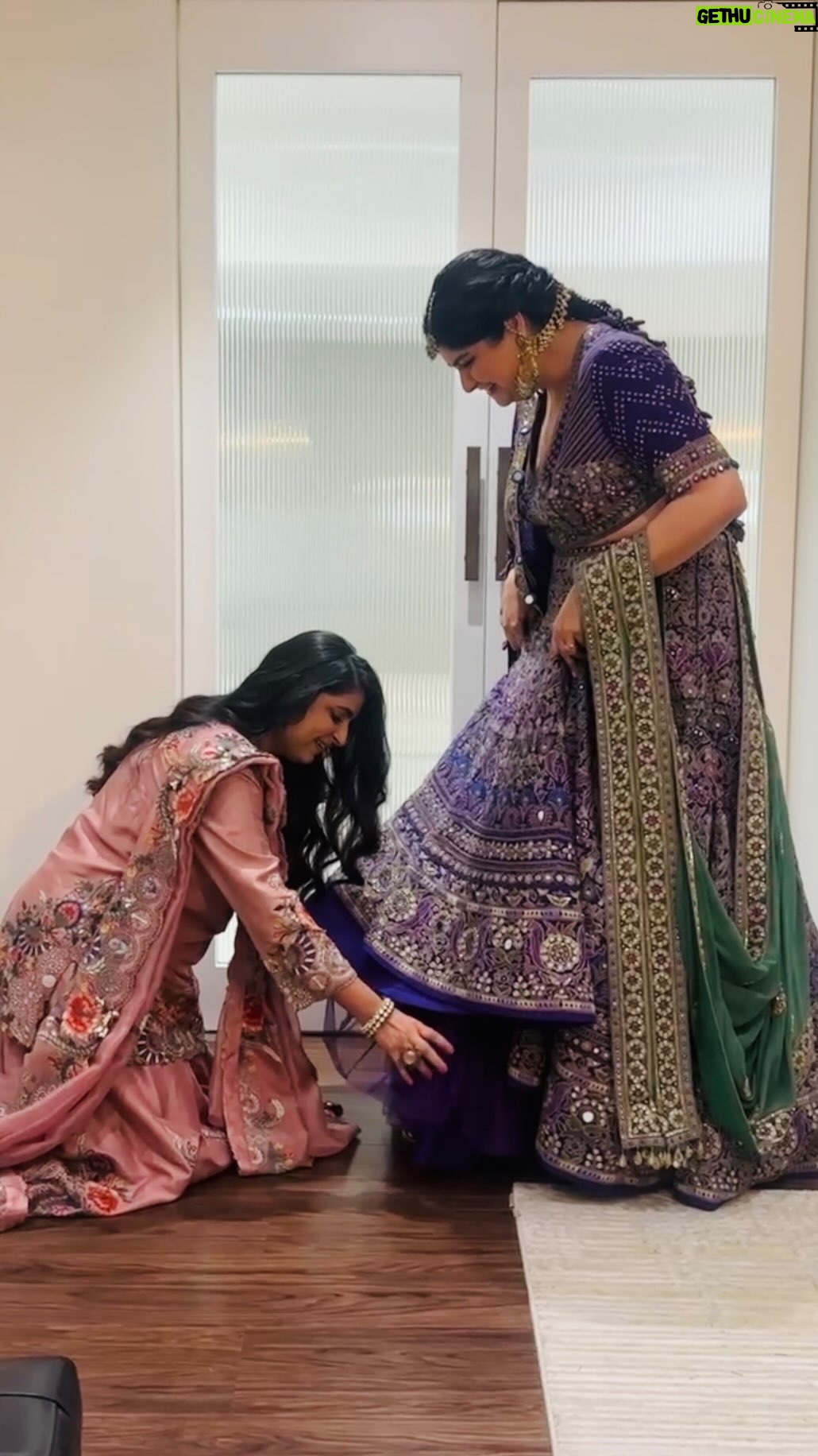 Anshula Kapoor - 59.2K Likes - From fixing your lehenga at your mehendi in December 2021 to you fixing mine in October 2025… funny how life has a way of coming full circle 🥹

When your kaleeras fell on me, I joked about it! But maybe the universe had already decided what came next, because that’s when Rohan walked in.

My person. My human diary. My emotional thermostat, my @nishikib ❤️
Wouldn’t know how to do life without you!
