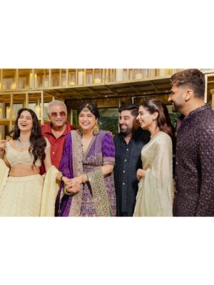 Anshula Kapoor Instagram - 02/10/2025 💌

This wasn’t just our Gor Dhana, it was love showing up in every little detail. Ro’s favorite words have always been “Always and Forever” - and today, they started to feel real in the sweetest way. His love makes me believe fairytales don’t just live in books, they live in moments like these.

A room overflowing with laughter, hugs, blessings, and the people who make our world feel full. And then, Ma’s love…quietly wrapping itself around us. In her flowers, in her words, in her seat, in the way her presence could still be felt everywhere.

All I remember is looking around and thinking: this is what forever should feel like.

 Rab raakha 🤍

—

Photo & Video: @thehouseontheclouds
Decor & design: @threeentertainment 
Event Planning: @shaadisquad 
Music: @shanayshahmusic @niine.artist
Invitation design: @pixiedustdesign 
Catering: @foodlinkcatering & @therameshwaramcafe
Florals: @anchalaurora
Carpet: @venjara_carpets

For Anshula:
Outfit: @arpitamehtaofficial
Jewelry - @ajewelsbyanmol, sankla kadas are moms 
Footwear: @aprajitatoorofficial 
Styled by: @manishamelwani, Assisted by @rudri_kariya
Draper: @jayatai_
Makeup: @sabakhanmakeup
Hair: @hairby_shivanik 
Nails: @naildateofficial 
Content team: @daultanipawan @bothrasakshi

For Rohan: 
Outfit: @kunalrawalofficial 
Hair: @aalimhakim @bashir.hair 
Footwear: @sko.store