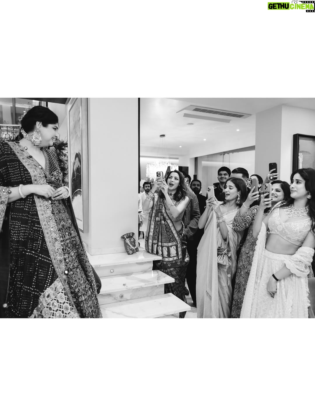 Anshula Kapoor - 240.9K Likes - 02/10/2025 💌

This wasn’t just our Gor Dhana, it was love showing up in every little detail. Ro’s favorite words have always been “Always and Forever” - and today, they started to feel real in the sweetest way. His love makes me believe fairytales don’t just live in books, they live in moments like these.

A room overflowing with laughter, hugs, blessings, and the people who make our world feel full. And then, Ma’s love…quietly wrapping itself around us. In her flowers, in her words, in her seat, in the way her presence could still be felt everywhere.

All I remember is looking around and thinking: this is what forever should feel like.

 Rab raakha 🤍

—

Photo & Video: @thehouseontheclouds
Decor & design: @threeentertainment 
Event Planning: @shaadisquad 
Music: @shanayshahmusic @niine.artist
Invitation design: @pixiedustdesign 
Catering: @foodlinkcatering & @therameshwaramcafe
Florals: @anchalaurora
Carpet: @venjara_carpets

For Anshula:
Outfit: @arpitamehtaofficial
Jewelry - @ajewelsbyanmol, sankla kadas are moms 
Footwear: @aprajitatoorofficial 
Styled by: @manishamelwani, Assisted by @rudri_kariya
Draper: @jayatai_
Makeup: @sabakhanmakeup
Hair: @hairby_shivanik 
Nails: @naildateofficial 
Content team: @daultanipawan @bothrasakshi

For Rohan: 
Outfit: @kunalrawalofficial 
Hair: @aalimhakim @bashir.hair 
Footwear: @sko.store