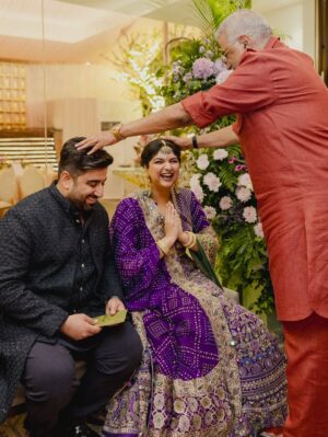 Anshula Kapoor Instagram - 02/10/2025 💌

This wasn’t just our Gor Dhana, it was love showing up in every little detail. Ro’s favorite words have always been “Always and Forever” - and today, they started to feel real in the sweetest way. His love makes me believe fairytales don’t just live in books, they live in moments like these.

A room overflowing with laughter, hugs, blessings, and the people who make our world feel full. And then, Ma’s love…quietly wrapping itself around us. In her flowers, in her words, in her seat, in the way her presence could still be felt everywhere.

All I remember is looking around and thinking: this is what forever should feel like.

 Rab raakha 🤍

—

Photo & Video: @thehouseontheclouds
Decor & design: @threeentertainment 
Event Planning: @shaadisquad 
Music: @shanayshahmusic @niine.artist
Invitation design: @pixiedustdesign 
Catering: @foodlinkcatering & @therameshwaramcafe
Florals: @anchalaurora
Carpet: @venjara_carpets

For Anshula:
Outfit: @arpitamehtaofficial
Jewelry - @ajewelsbyanmol, sankla kadas are moms 
Footwear: @aprajitatoorofficial 
Styled by: @manishamelwani, Assisted by @rudri_kariya
Draper: @jayatai_
Makeup: @sabakhanmakeup
Hair: @hairby_shivanik 
Nails: @naildateofficial 
Content team: @daultanipawan @bothrasakshi

For Rohan: 
Outfit: @kunalrawalofficial 
Hair: @aalimhakim @bashir.hair 
Footwear: @sko.store