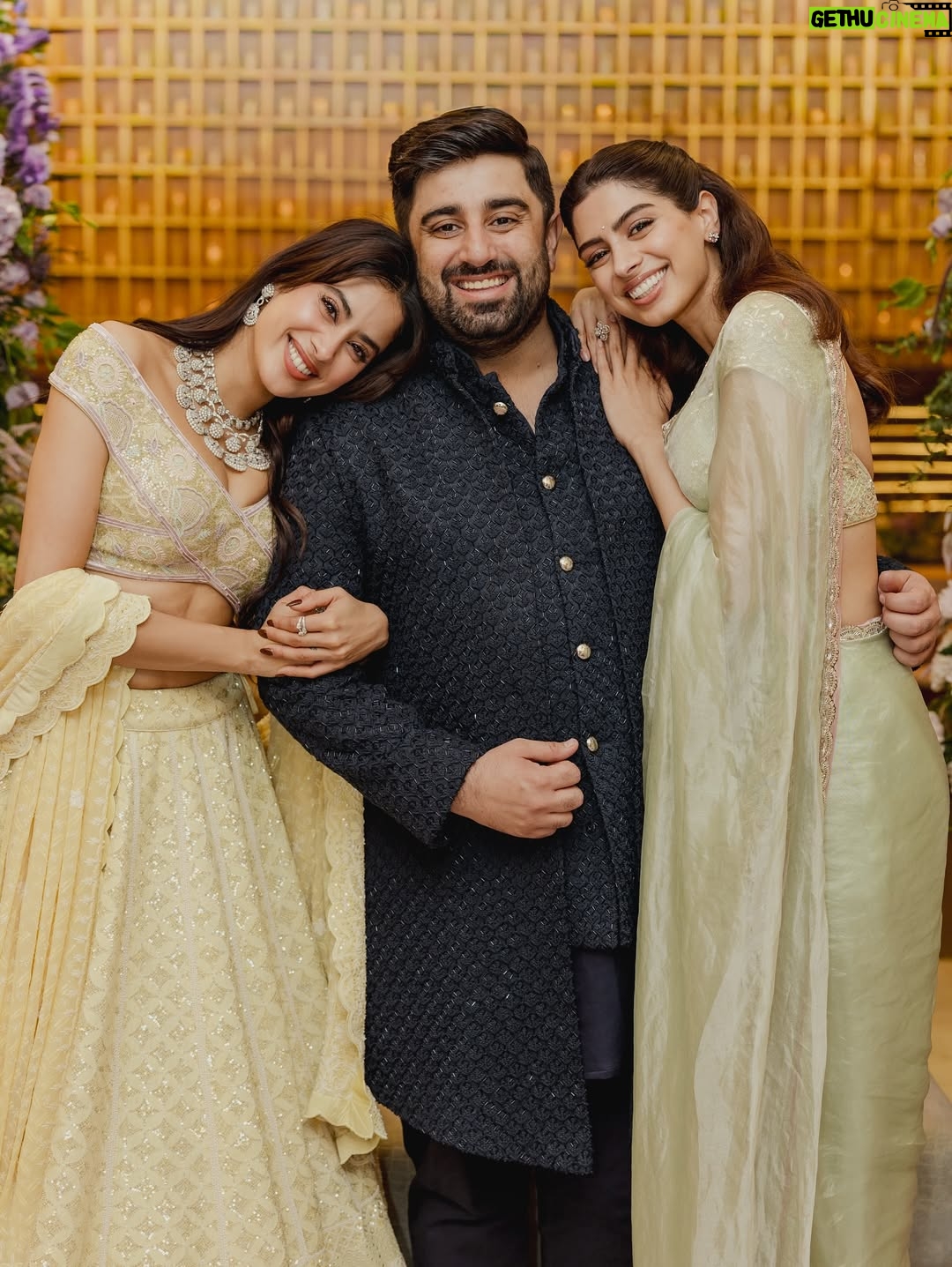 Anshula Kapoor - 240.9K Likes - 02/10/2025 💌

This wasn’t just our Gor Dhana, it was love showing up in every little detail. Ro’s favorite words have always been “Always and Forever” - and today, they started to feel real in the sweetest way. His love makes me believe fairytales don’t just live in books, they live in moments like these.

A room overflowing with laughter, hugs, blessings, and the people who make our world feel full. And then, Ma’s love…quietly wrapping itself around us. In her flowers, in her words, in her seat, in the way her presence could still be felt everywhere.

All I remember is looking around and thinking: this is what forever should feel like.

 Rab raakha 🤍

—

Photo & Video: @thehouseontheclouds
Decor & design: @threeentertainment 
Event Planning: @shaadisquad 
Music: @shanayshahmusic @niine.artist
Invitation design: @pixiedustdesign 
Catering: @foodlinkcatering & @therameshwaramcafe
Florals: @anchalaurora
Carpet: @venjara_carpets

For Anshula:
Outfit: @arpitamehtaofficial
Jewelry - @ajewelsbyanmol, sankla kadas are moms 
Footwear: @aprajitatoorofficial 
Styled by: @manishamelwani, Assisted by @rudri_kariya
Draper: @jayatai_
Makeup: @sabakhanmakeup
Hair: @hairby_shivanik 
Nails: @naildateofficial 
Content team: @daultanipawan @bothrasakshi

For Rohan: 
Outfit: @kunalrawalofficial 
Hair: @aalimhakim @bashir.hair 
Footwear: @sko.store