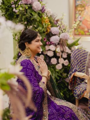 Anshula Kapoor Instagram - Every detail you see here - the outfit, the hair, the makeup - came straight from the hearts and hands of people I love.

@arpita__mehta , you’ve been with me through every first: my first sari, my first lehenga.. so it only felt right that you make my first wedding outfit too. You pour love into every thread, and I felt it all. My lehenga reflected a piece of us - with Bandhini, traditional Kutch embroidery, and mirror work that honoured Rohan’s roots, and your heart in every stitch. Thank you for making me the lehenga of my dreams & indulging me and all my whims and wishes! 🤗

@manishamelwani , thank you for making me feel my most beautiful. For gently pushing me outside my comfort zone and for always saying “let’s try it” to every wild idea we’ve had together.🥰

@sabakhanmakeup & @hairby_shivanik , you two have been with me through every look, every shoot, every meltdown.. you’ve dolled me up for birthdays, for a few special date nights, and every small and big occasion in between. You’re not just my glam team - you’re family. I wouldn’t have dreamt of doing this day without you. Thank you for all the love, laughter, and patience through every bit of my crazy. 🤗

Best team, biggest cheerleaders, and the reason I walked into the day grounded, smiling & glowing. Feeling completely me! 💜

📸: @thehouseontheclouds 

Outfit: @arpitamehtaofficial
Jewelry - @ajewelsbyanmol, gold kadas are moms
Footwear: @aprajitatoorofficial 
Styled by: @manishamelwani, Assisted by @rudri_kariya
Draper: @jayatai_
Makeup: @sabakhanmakeup
Hair: @hairby_shivanik
Nails: @naildateofficial 
Content team: @daultanipawan @bothrasakshi