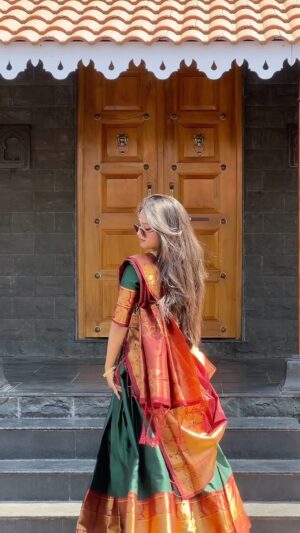 Anushka Sutar Instagram - Rate this look /10 ? 

#anushkasutar #anushka_2440_ #réel #reelsındia #reels #reelinstagram #reelkarofeelkaro #reelitfeelit #explorar #explore #trending #trendingvideo #viral #viralvideo 

[ Reel , south Indian attire, aesthetic, transition, slow motion, explore , viral , trending , ]