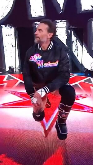 April Jeanette Mendez Instagram - We still can’t believe we’re seeing @theajmendez and @cmpunk making their entrances together! 👏👏👏 #Wrestlepalooza