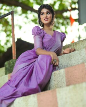 Apsara CJ Instagram - Pure Bliss 🪷
Mua,Hair&Draping:@makeupartistryby_vidya
Pic:@_anoop__chandran_