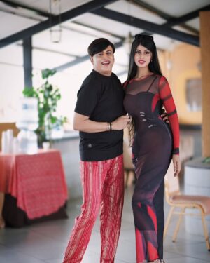 Apsara CJ Instagram - With @dalu_krishnadas ♥️😍 Babie #fashionGuru #mentor 🫶🏻
Pic:@art_li_fe_photogrphy