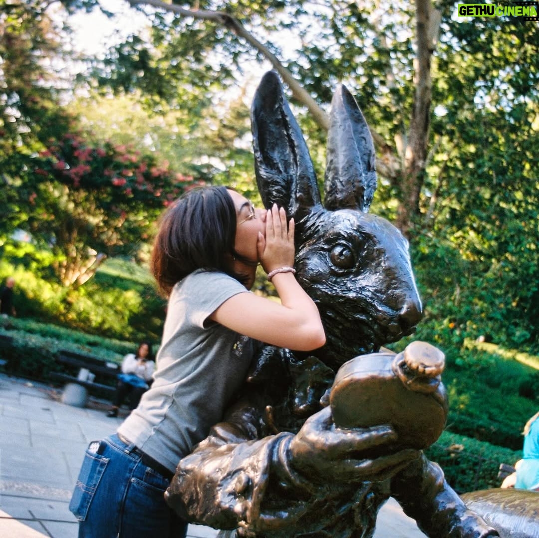 Ariana Greenblatt - 631K Likes - ran around the city w my rainbow dash 🪿🫂🤗🩵🔒🖼️ @amberasaly
