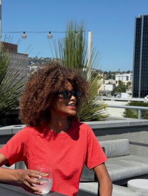 Ariel D. King Instagram - A color that speaks with confidence — our new Red. ❤️

Available now in:
• Classic Tee
• ¾ Sleeve
• Elbow Sleeve

Handcrafted in Los Angeles from 100% organic cotton.
